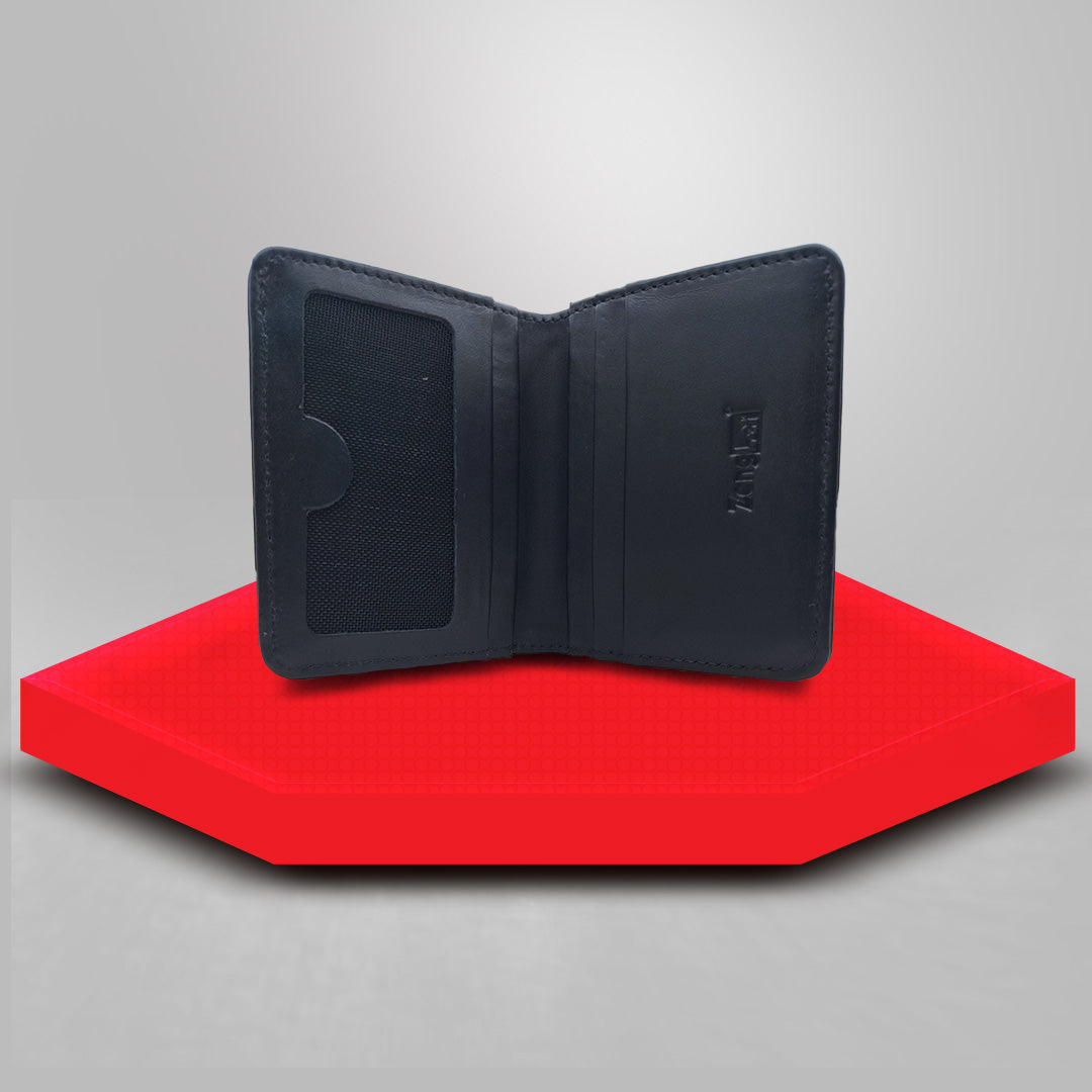 Compact Standard Premium Quality Texture Leather Wallet image 1