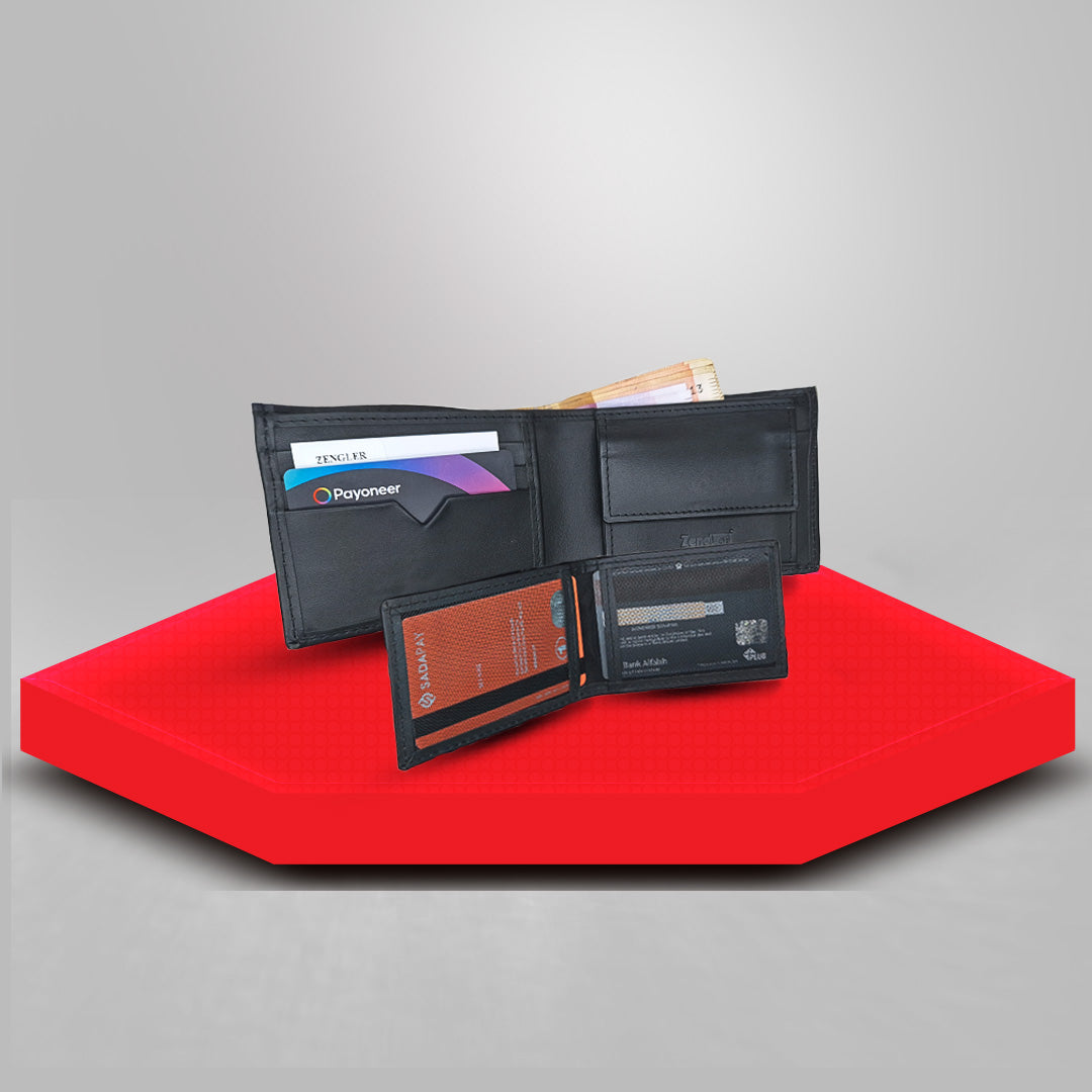 High Quality leather Wallet with card wallet image 2