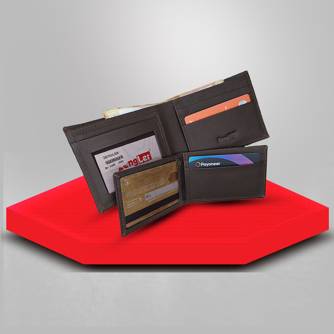 Premium High Quality Leather Wallet with Card Wallet image 1