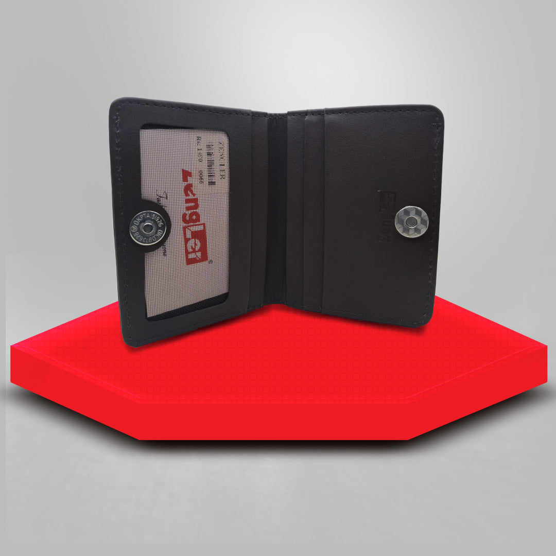 Classic Style Premium Quality Dark Texture Leather Wallet image 1