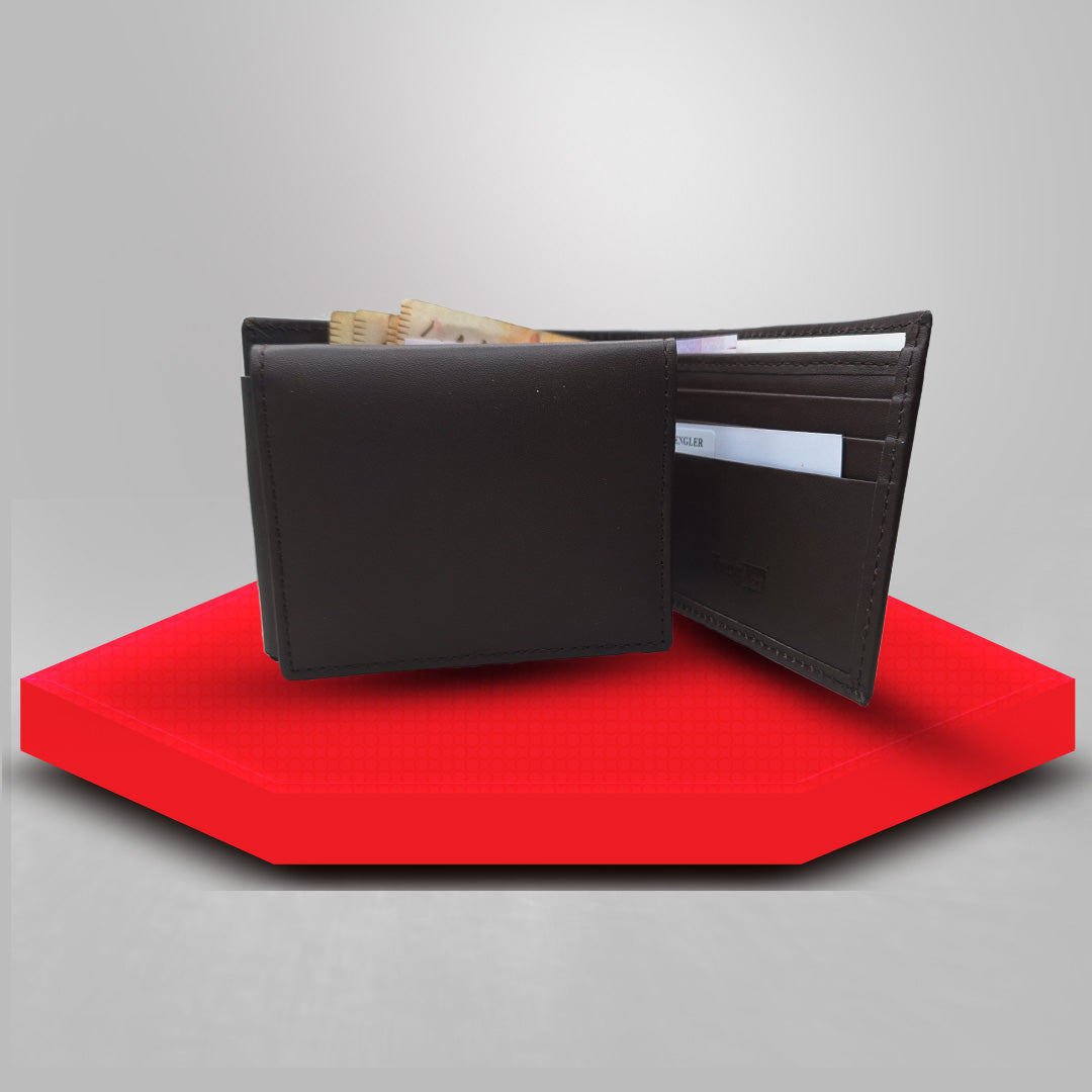 High Quality Textured Leather Wallet with Card Holder Extension for Men image 1
