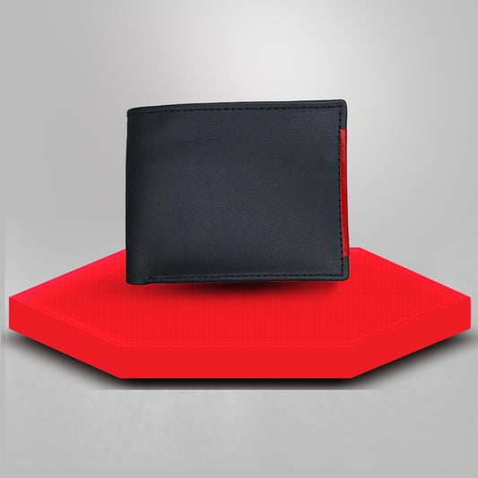 Elegant Dark Leather Texture Wallet for Men image 0